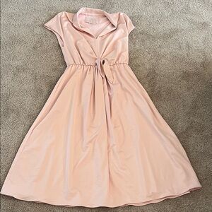 Gal Meets Glam Blush Pink Midi Dress